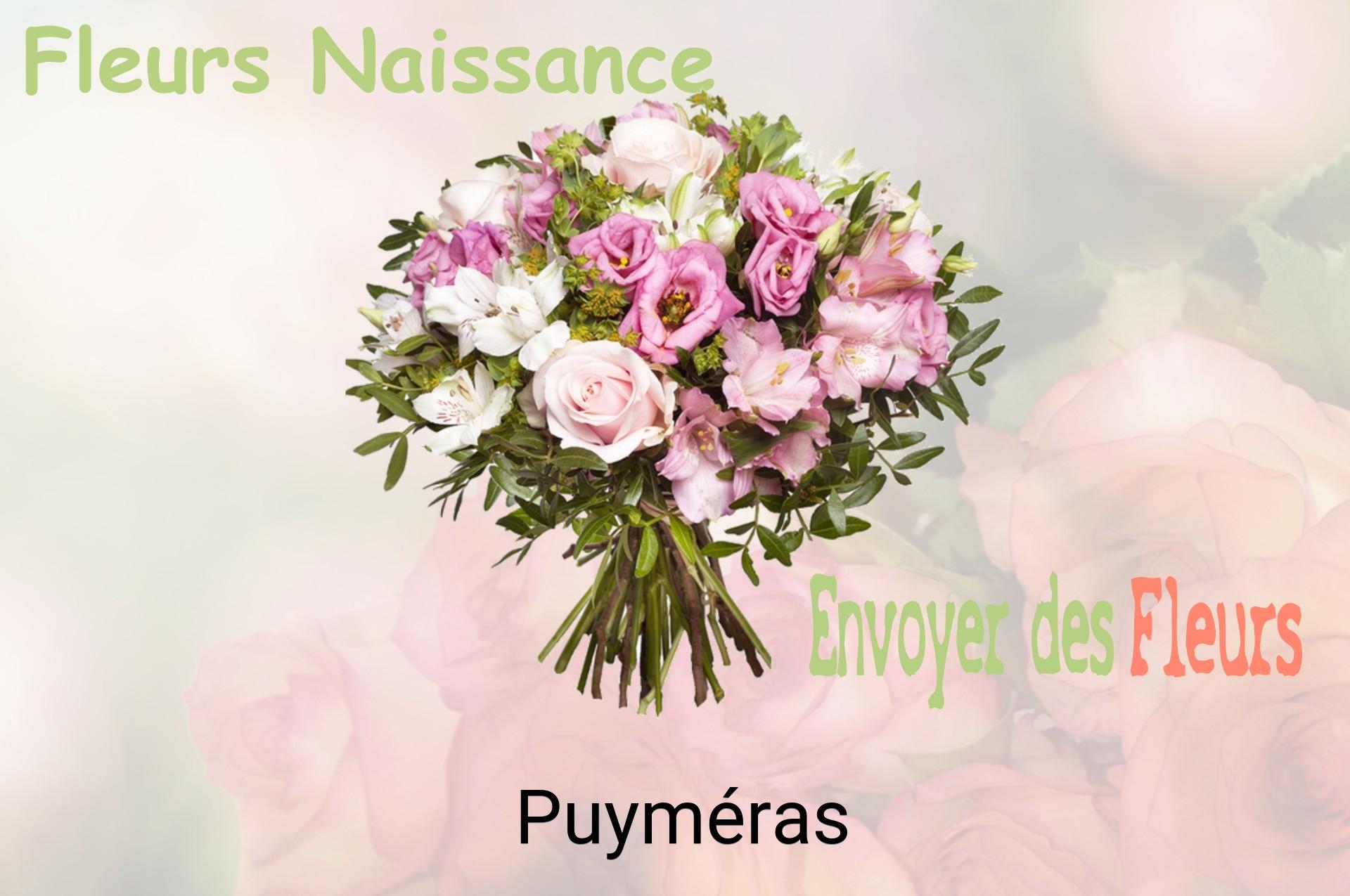 Bouquet de fleurs de naissance livré à Puyméras