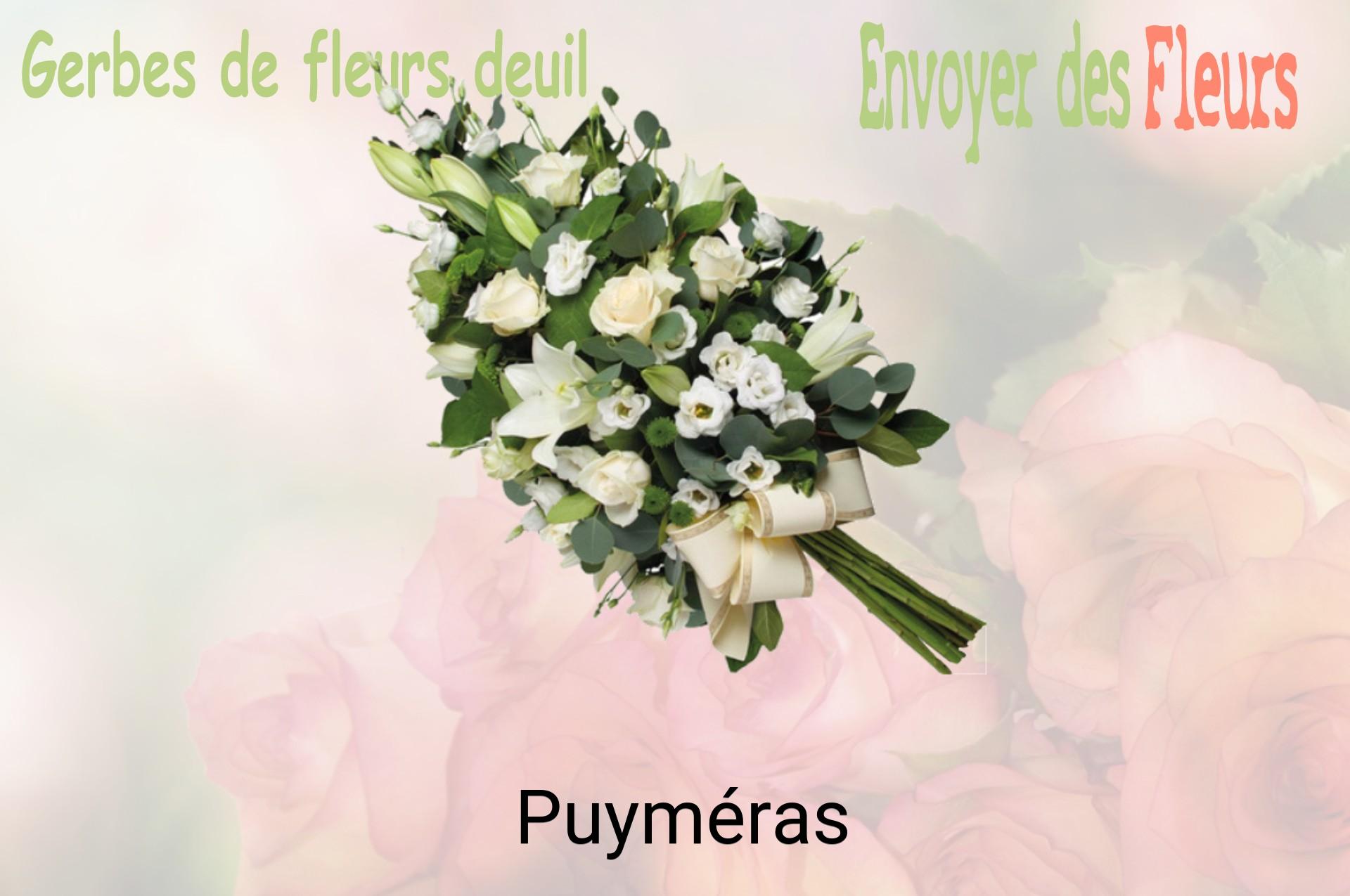 Gerbe de fleurs de deuil livrée à Puyméras